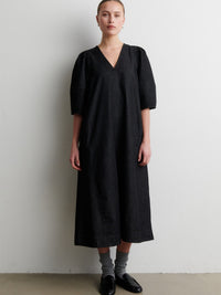 Second Female Dera Denim-mekko Musta