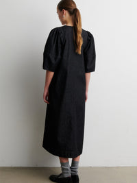 Second Female Dera Denim-mekko Musta