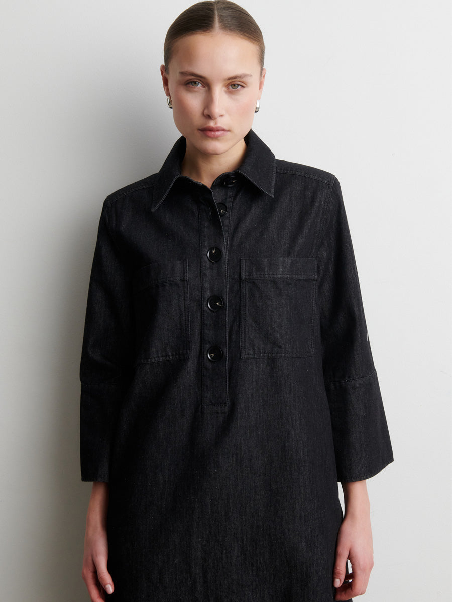 Second Female Dera Denimtunika Musta