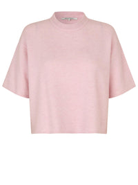 Second Female Gabby Lyhythihainen Neule Vaaleanpunainen