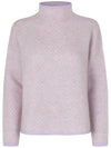 Second Female Herrin Knit New T-Neck Pastel Lilac