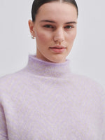 Second Female Herrin Knit New T-Neck Pastel Lilac