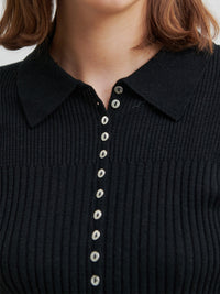 Second Female Jet Knit Neuletakki Musta