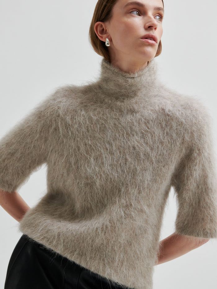 Second Female Karla Pörröneule Vaaleanruskea/Beige