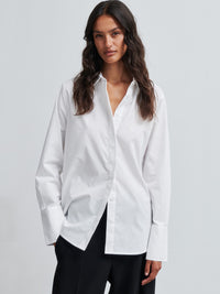 Second Female Larkin Klassinen Kauluspaita Valkoinen