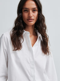 Second Female Larkin Klassinen Kauluspaita Valkoinen