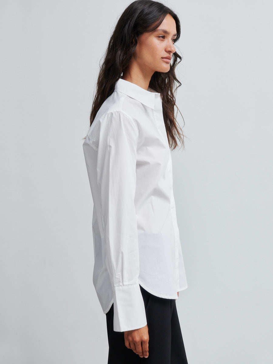 Second Female Larkin Klassinen Kauluspaita Valkoinen