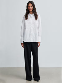 Second Female Larkin Klassinen Kauluspaita Valkoinen