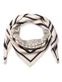 Second Female Monogram Huivi Musta Valkoinen