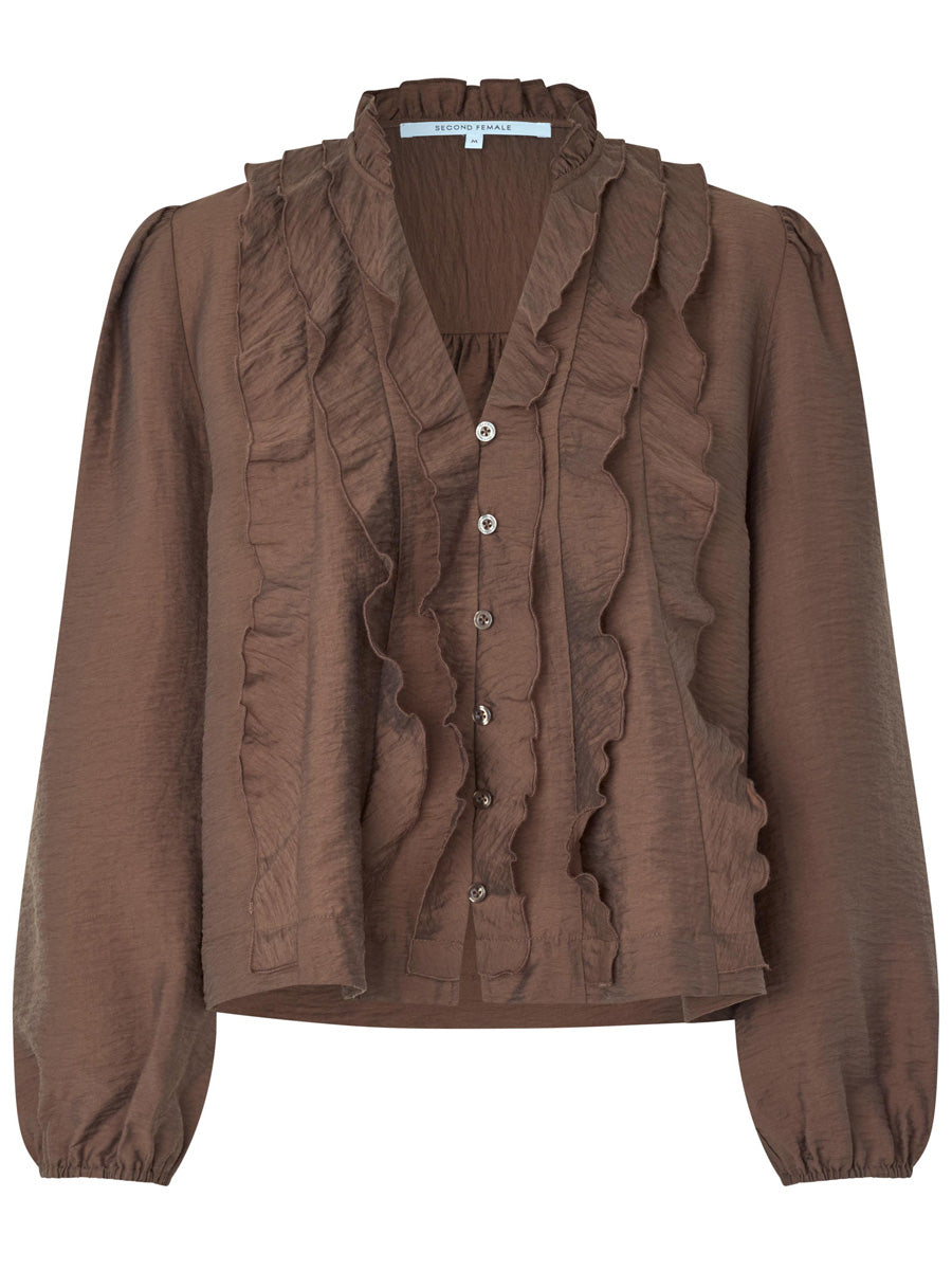RAYNA frill blouse
