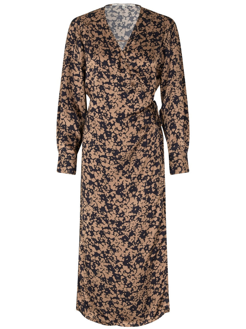 Second Female Vincent Wrap Dress Silver Mink