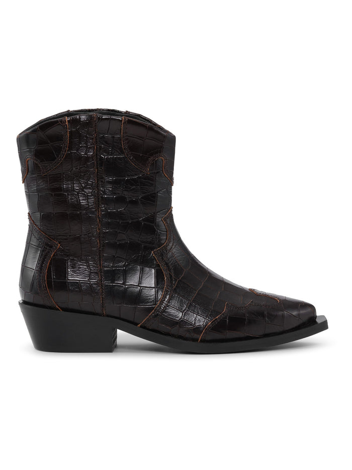 Shoe Biz Copenhagen Dania Croco Nilkkuri Musta