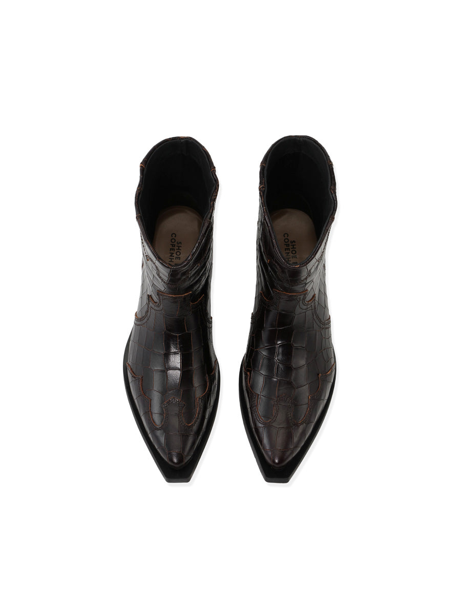 Shoe Biz Copenhagen Dania Croco Nilkkuri Musta