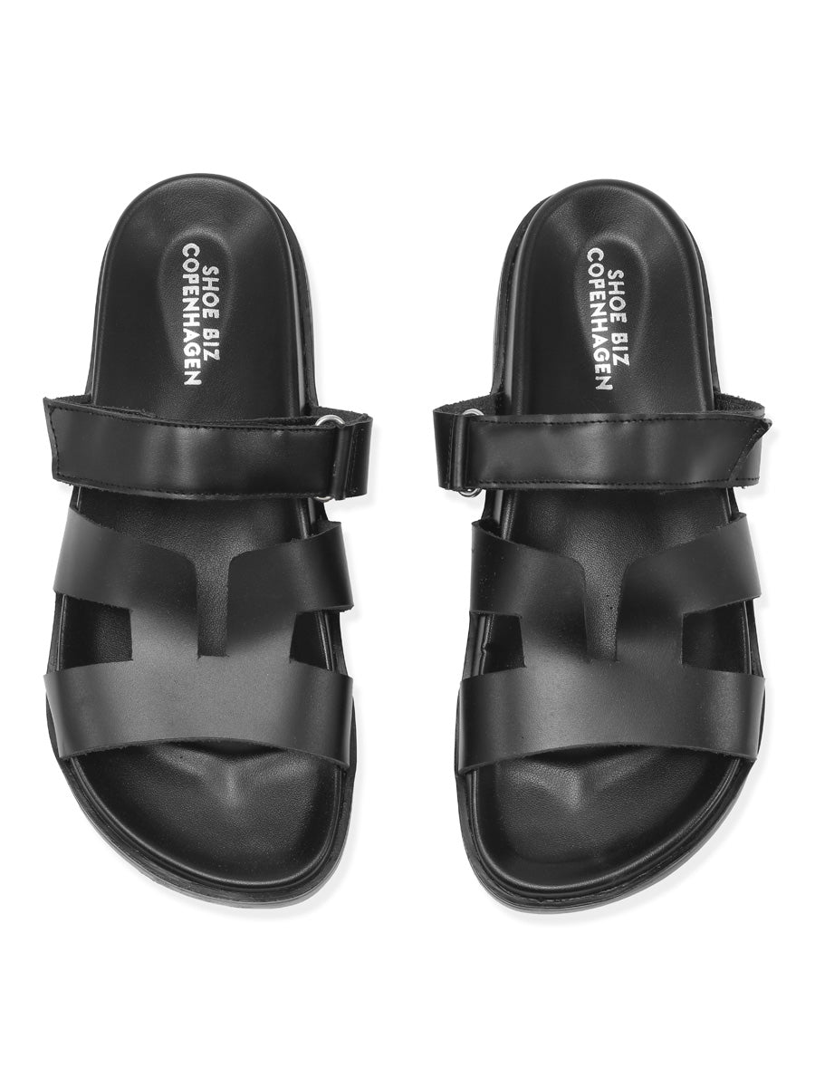 Shoe Biz Copenahagen Vino Vaqueta Sandaali Musta