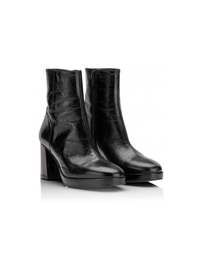 Shoe Biz Copenhagen Kitt Korollinen Nilkkuri Nahka Musta