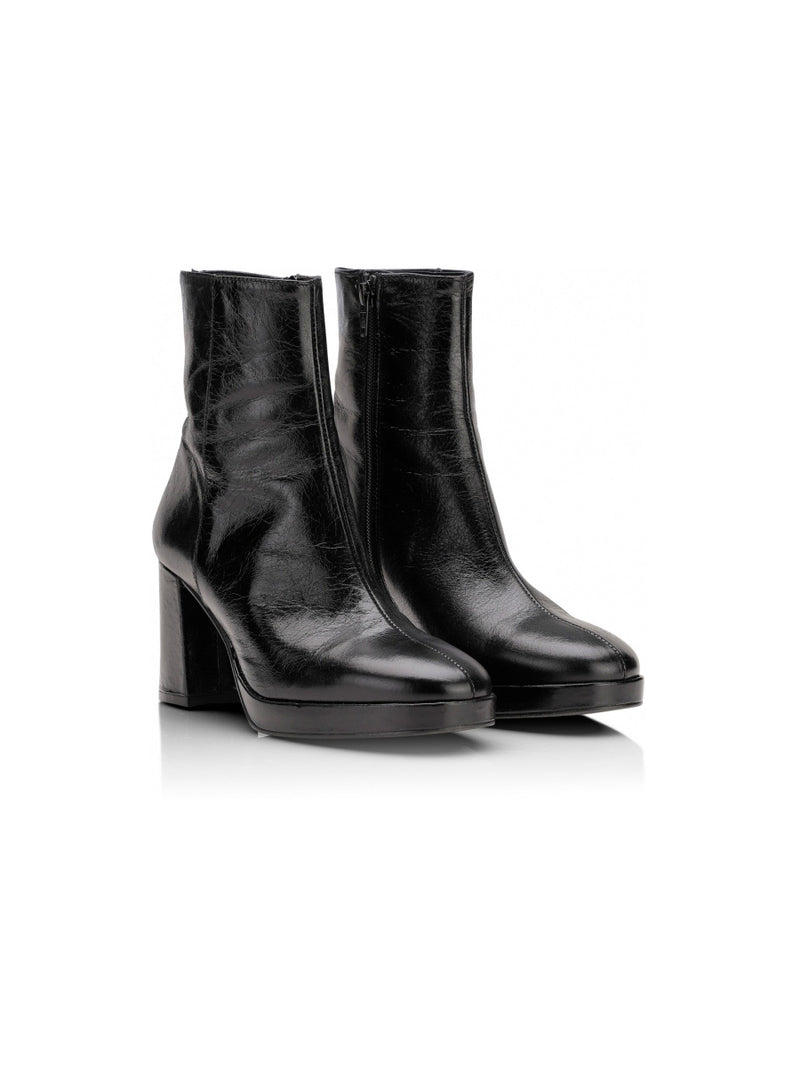 Shoe Biz Copenhagen Kitt Korollinen Nilkkuri Nahka Musta