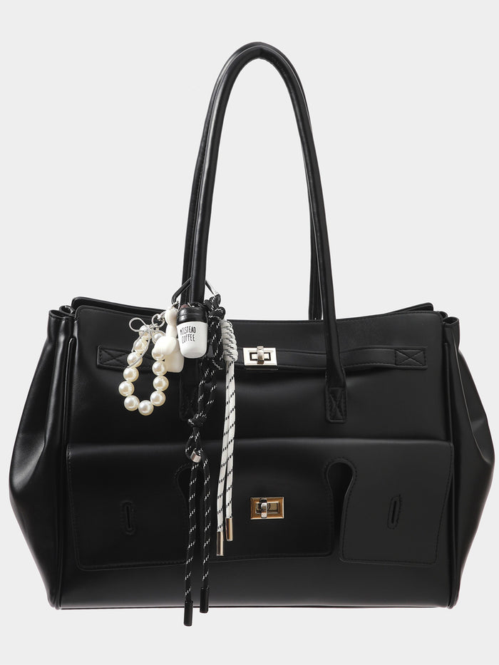 Sticky Bestie Bag Charm Set Valkoinen Musta
