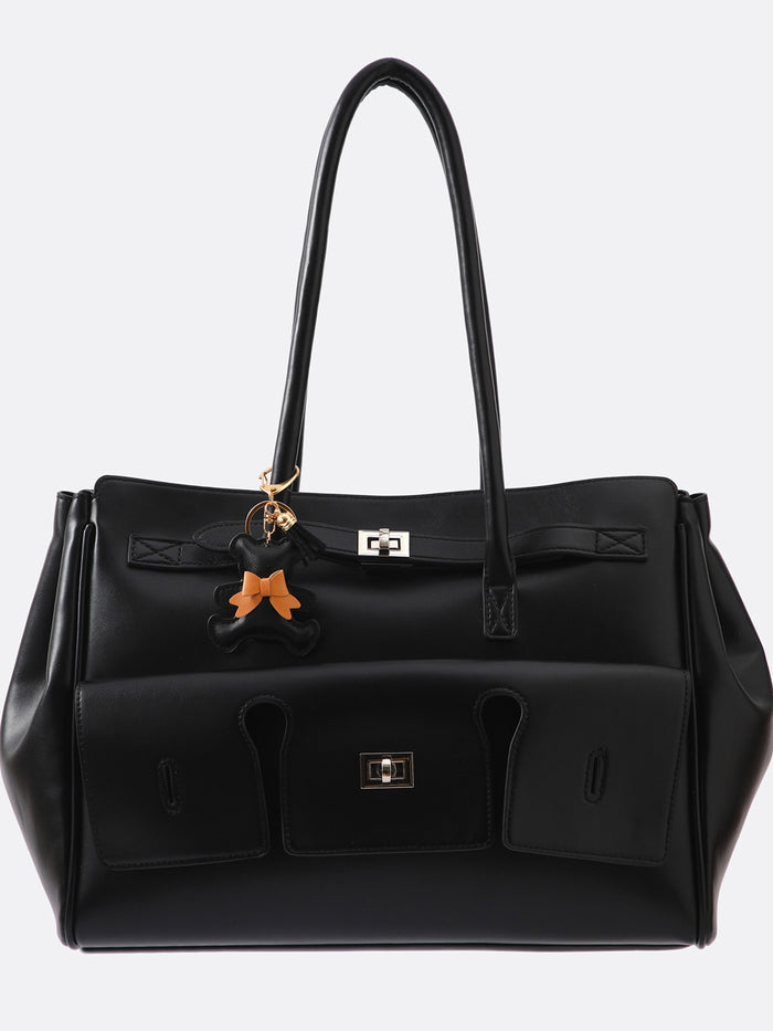 Sticky Bestie Bear Bag Charm Nalle Laukkukoru Musta