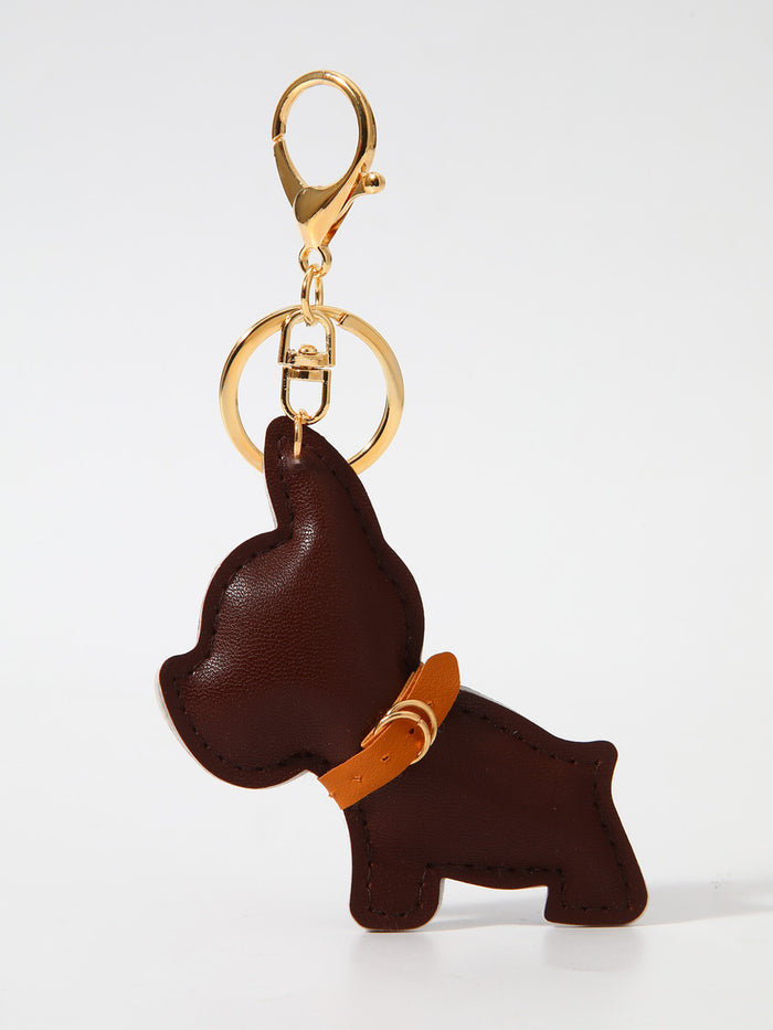 Dog bag charm brown