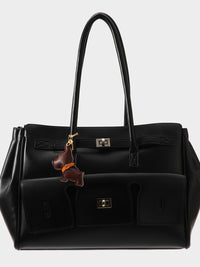 Dog bag charm brown
