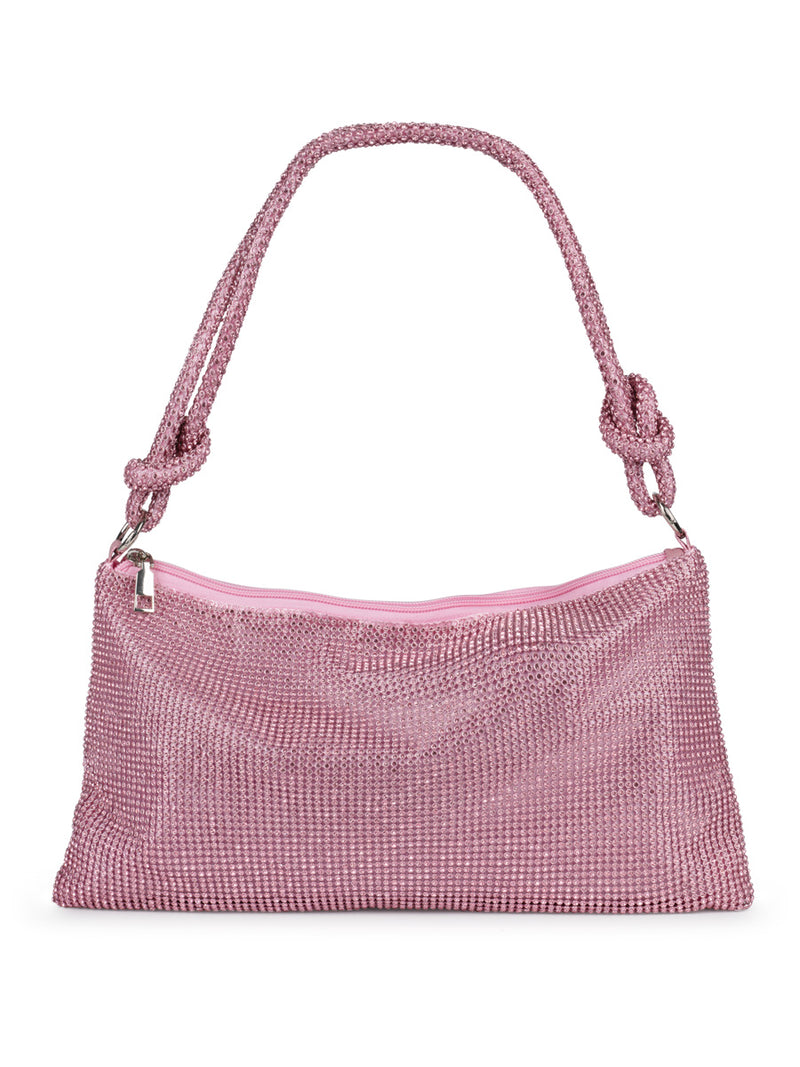 Sui Ava Crystal Vibes Bloom Bag Kimaltava Laukku Vaaleanpunainen