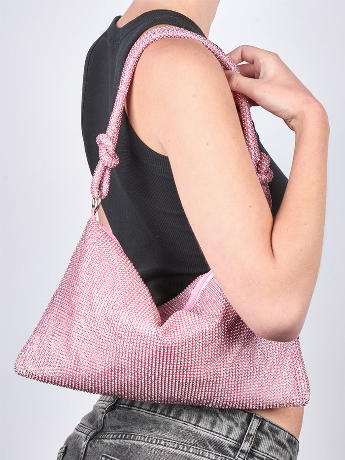 Sui Ava Crystal Vibes Bloom Bag Kimaltava Laukku Vaaleanpunainen