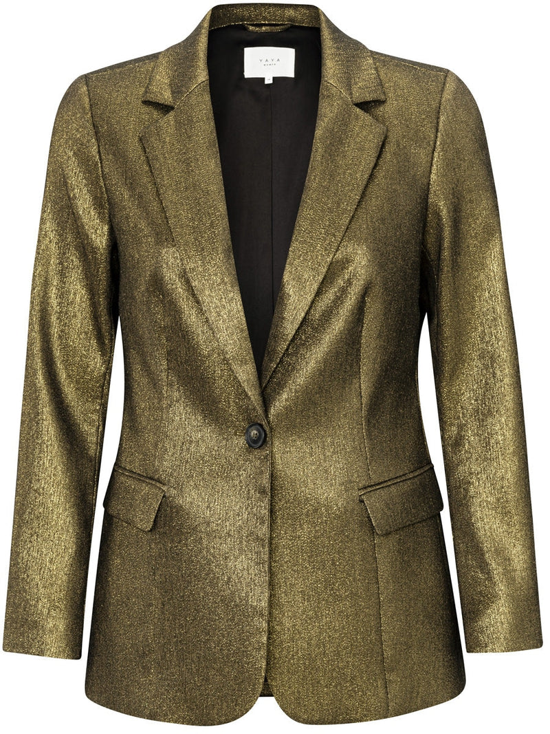 YAYA Blazer with glitter effect