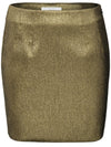 YAYA Mini skirt with zip and glitter effect