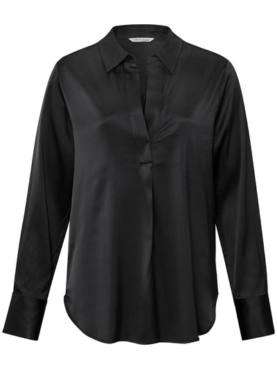 YAYA Satin pull on top Black