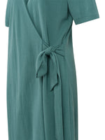 YAYA Short faux wrap dress Hydro Blue