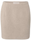 YAYA Soft mini skirt Beige melange