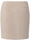 YAYA Soft mini skirt Beige melange