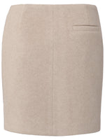 YAYA Soft mini skirt Beige melange