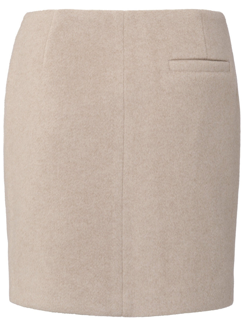 YAYA Soft mini skirt Beige melange