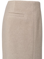YAYA Soft mini skirt Beige melange