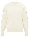 YAYA Button detail sweater Ivory 