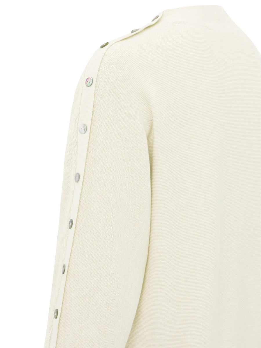 YAYA Button detail sweater Ivory 