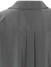 YAYA V-neck drape top Magnet Grey