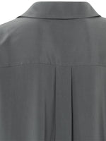 YAYA V-neck drape top Magnet Grey