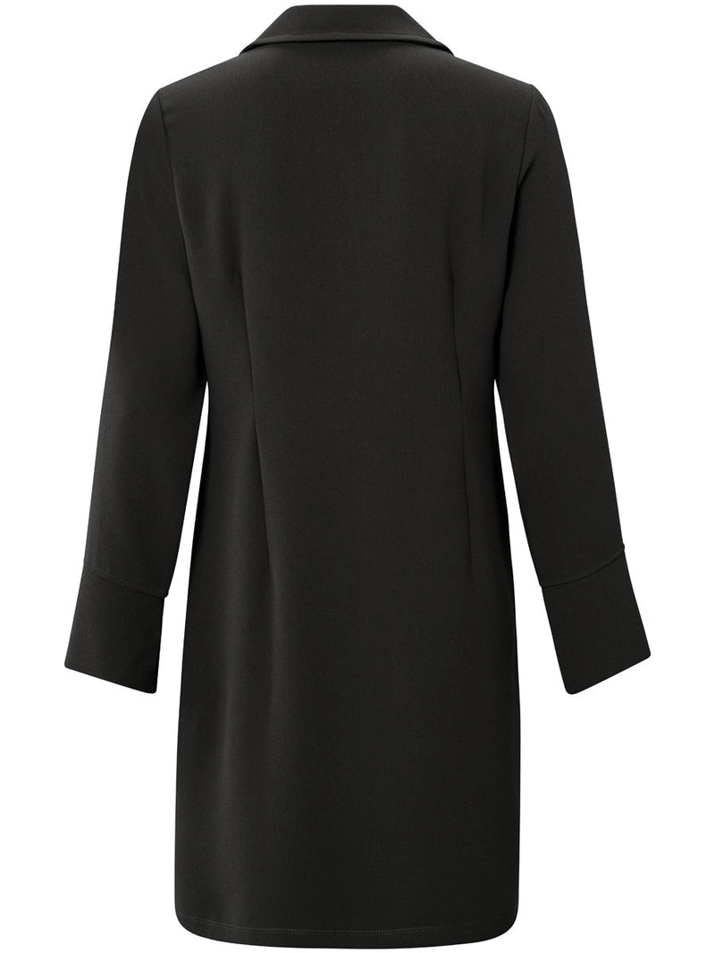 YAYA Woven dress with knotted detail Black