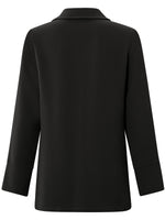 YAYA Woven top with knotted detail Black