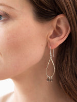 A Beautiful Story BECOMING smokey quartz silver earrings