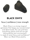 A Beautiful Story LOYAL black onyx gold bracelet
