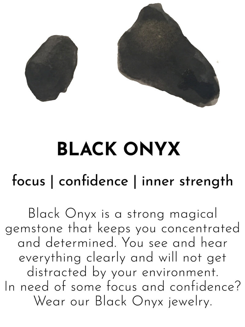 A Beautiful Story LOYAL black onyx gold bracelet