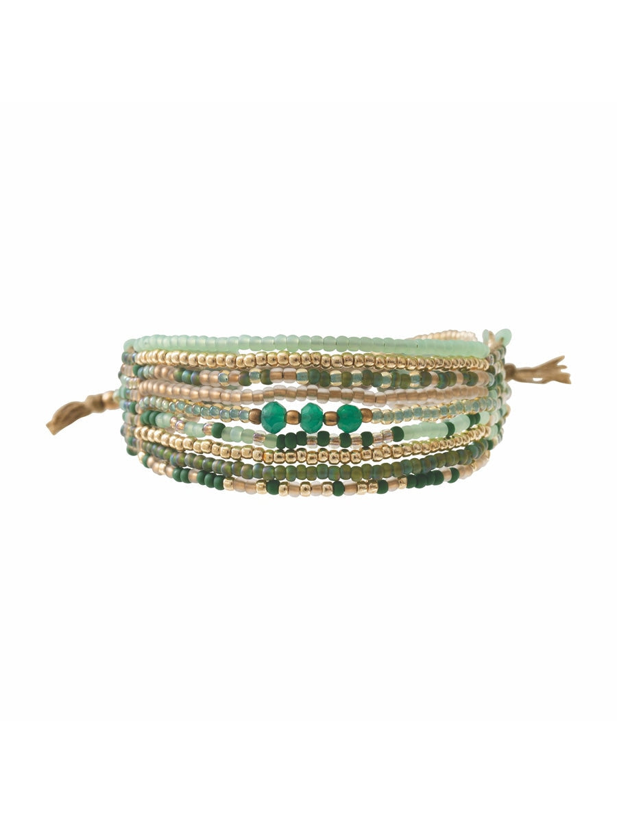 A Beautiful Story BRIGHTNESS aventurine gold bracelet