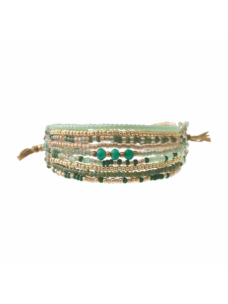 A Beautiful Story BRIGHTNESS aventurine gold bracelet