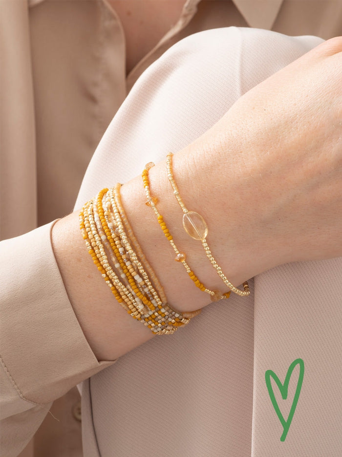 A Beautiful Story BRIGHTNESS citrine gold bracelet