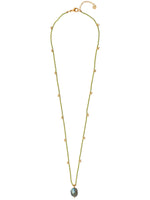 A Beautiful Story CHERISH labradorite gold necklace