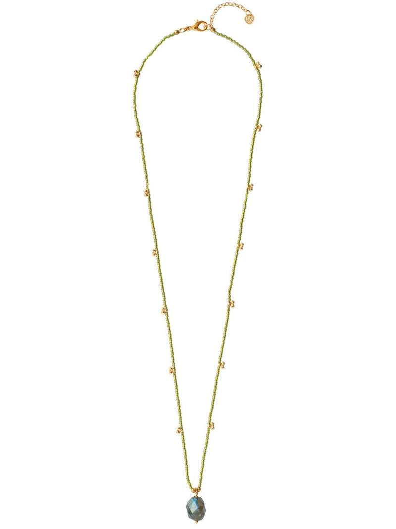 A Beautiful Story CHERISH labradorite gold necklace