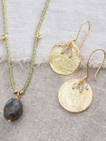 A Beautiful Story CHERISH labradorite gold necklace